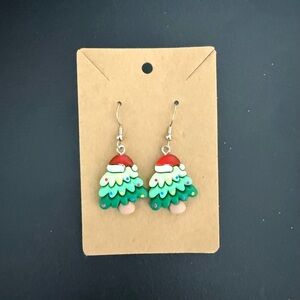 Festive Christmas Tree Earrings